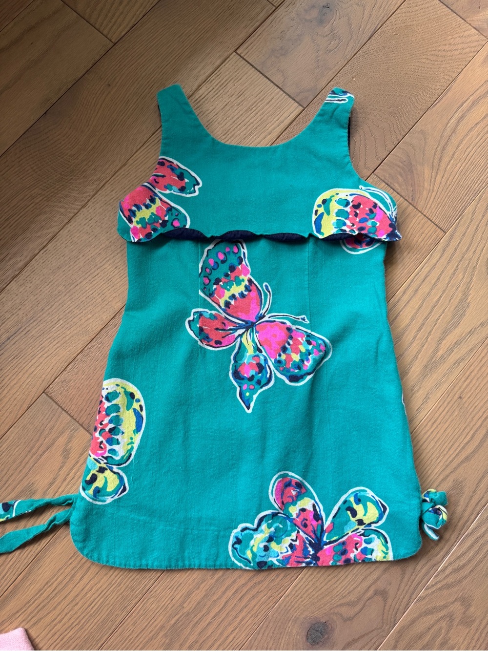 Lilly Pulitzer Navy and Turquoise Dress with Pink Label